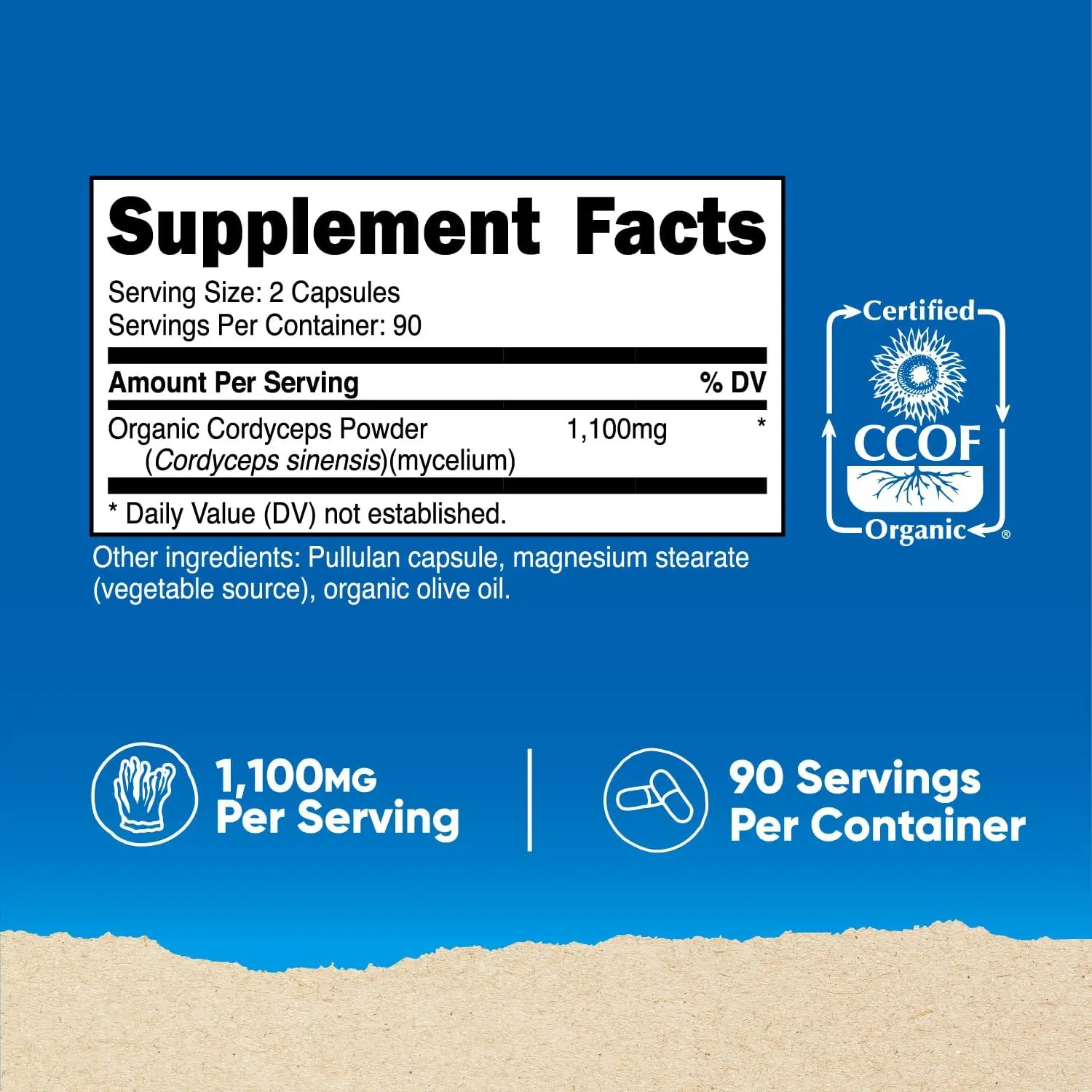 Nutricost, Cordyceps Mushroom Capsules